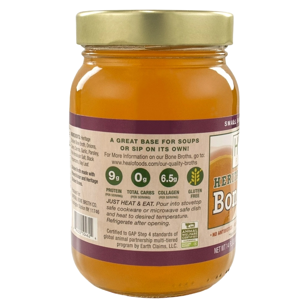 Healo Foods Heritage Chicken Bone Broth (Above Organic)