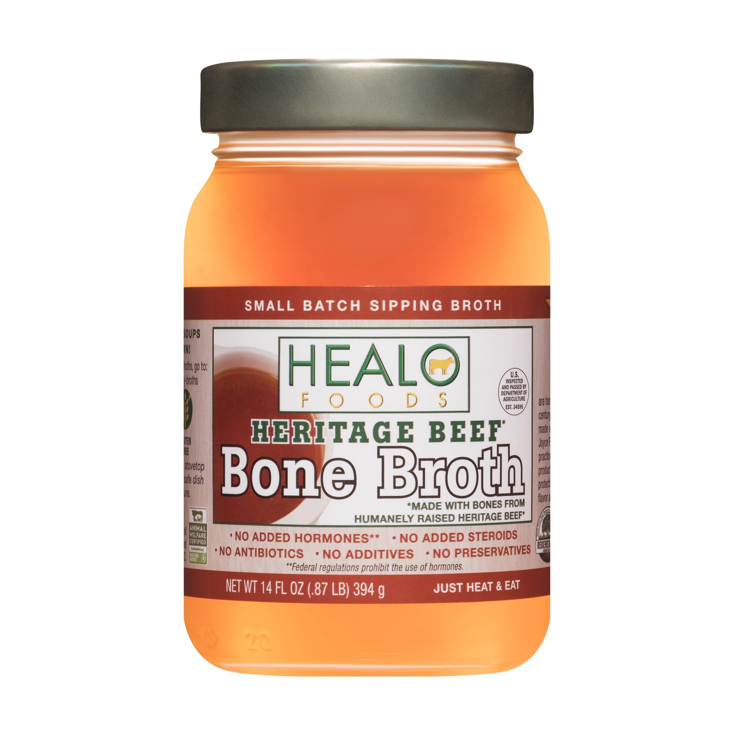 Healo Foods Heritage Beef Bone Broth (Above Organic)
